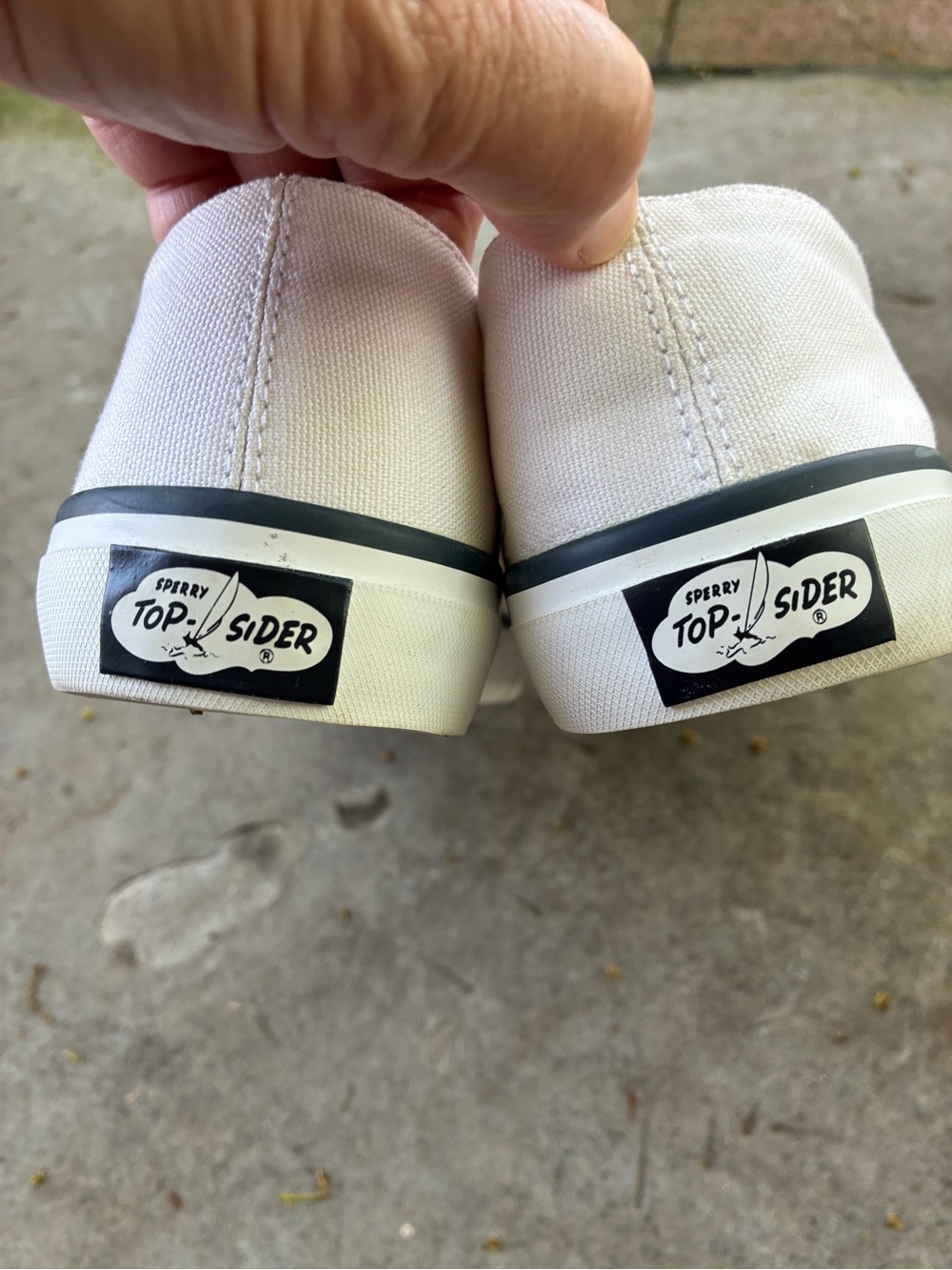 Sperry Top-sider Men's white Canvas classic CVO Low-Top Sneakers - Picture 2 of 7